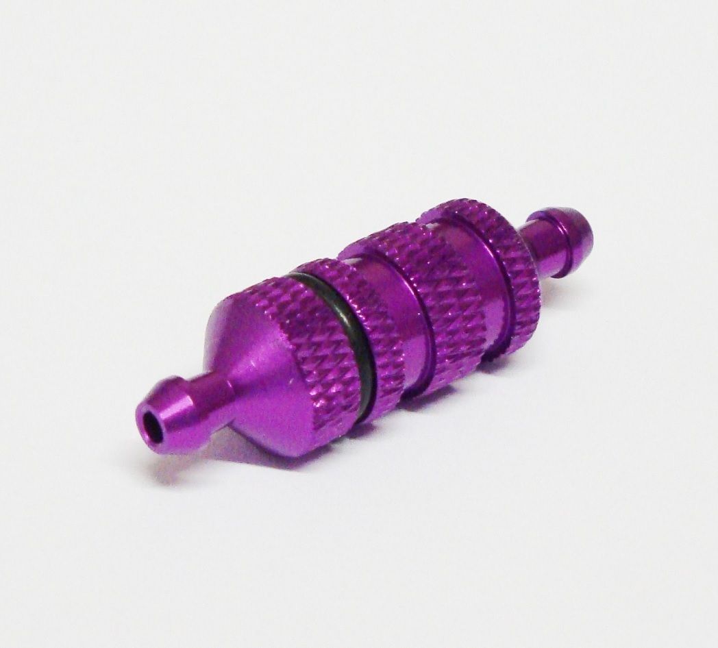 Cleaneable Flow fuel filter VIOLET for 1/10 and 1/8