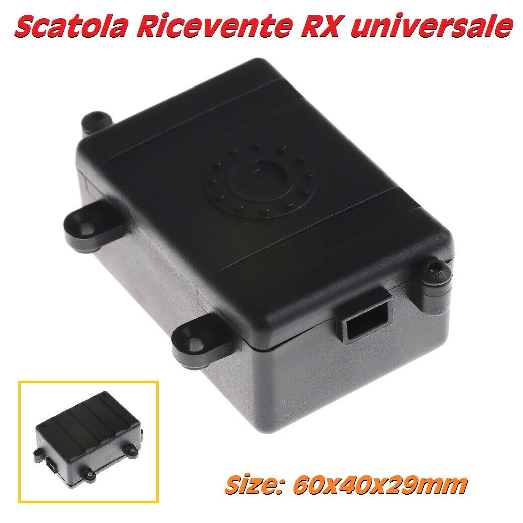 Scatola Ricevente RX Universale per scala 1/10 1/8 mm.58x38x27