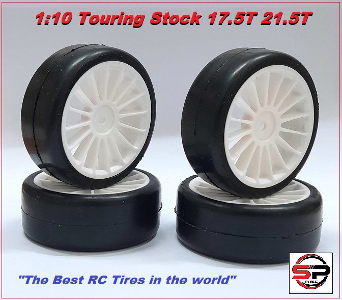 Gomme 1/10 SLICK Touring Stock 17.5T/21.5T - 4 gomme