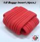 Inserts for 1:8 Buggy RED, profile for SP Racing tires (4pcs)