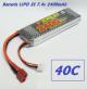 LiPo battery 7,4v 2400mAh 2 cells 40C peak