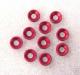 Conic washers M3 red 10 pcs.